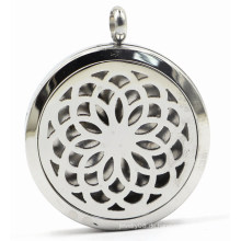 30mm Rd Flower Style Ätherische Öle Diffusor Locket Anhänger